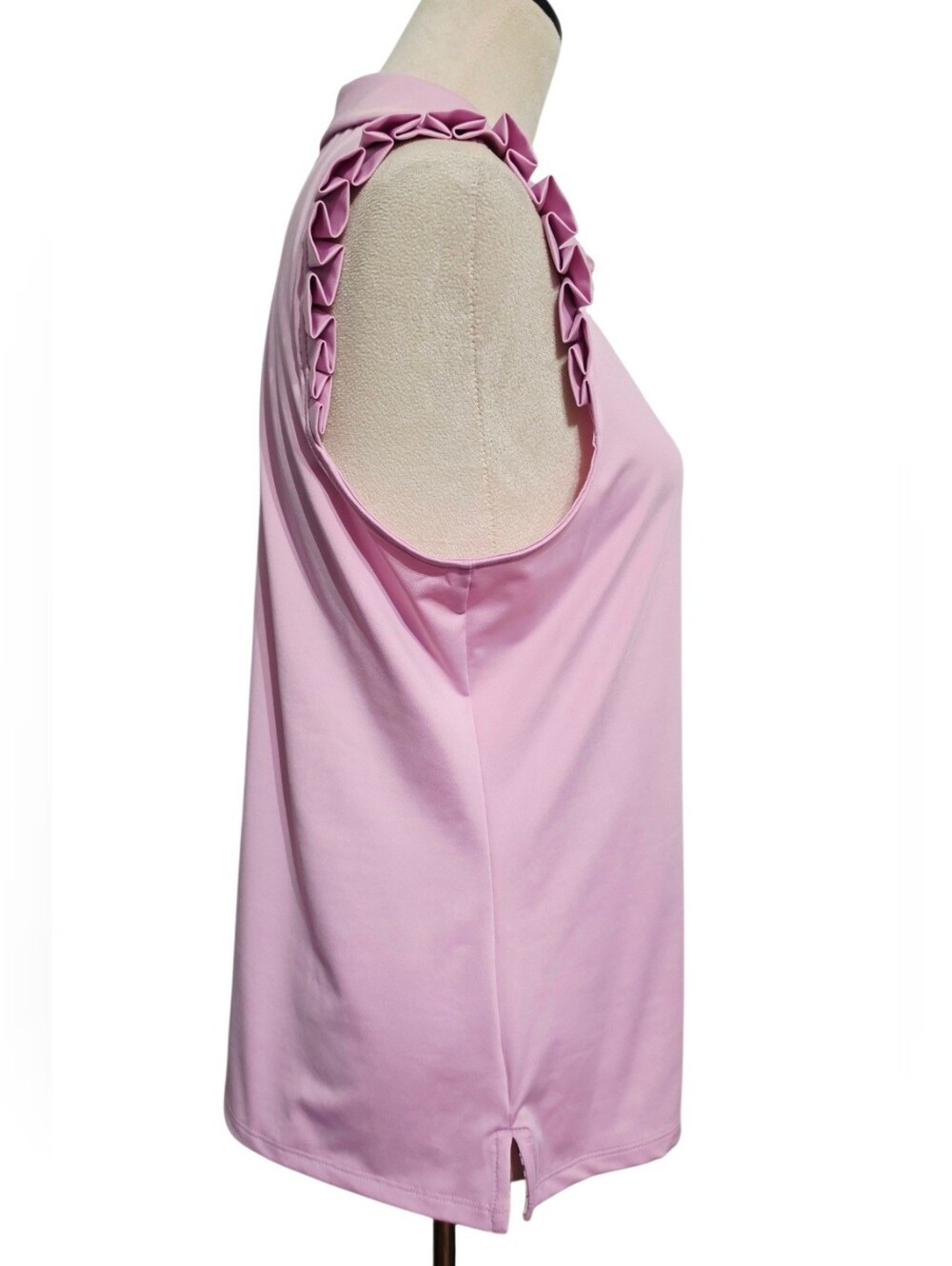 Sigrid Olsen Golf Tennis Outfit Large Pink Polo Paisley Skort Built In Shorts - Picture 6 of 15